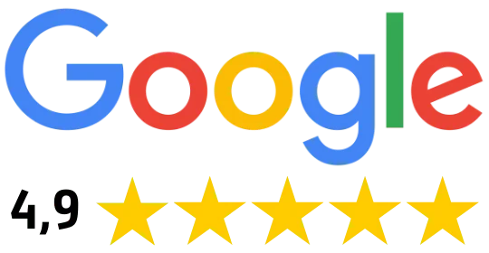4,9 von 5 Sternen auf Google